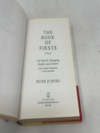 The Book Of Firsts