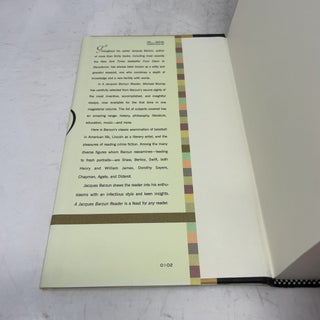 A Jacques Barzun Reader