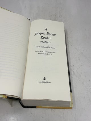 A Jacques Barzun Reader