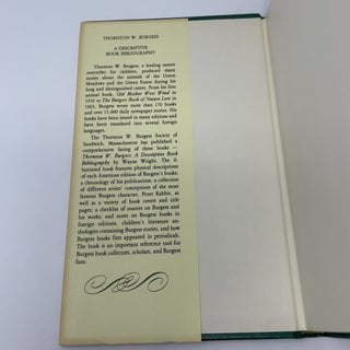 Thornton W. Burgess, A descriptive book bibliography
