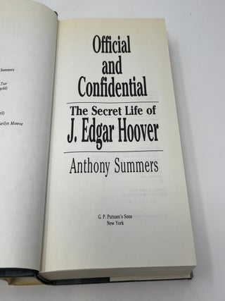 Official and Confidential, The Secret Life of J. Edgar Hoover