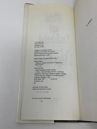 Official and Confidential, The Secret Life of J. Edgar Hoover