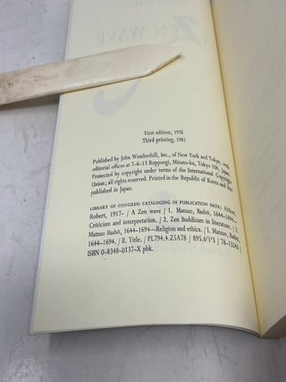 A Zen Wave: Basho's Haiku & Zen