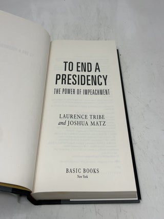 To End a Presidency