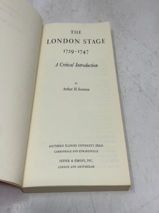 The London Stage 1729-1747
