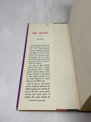 Mrs Grundy: Studies in English Prudery