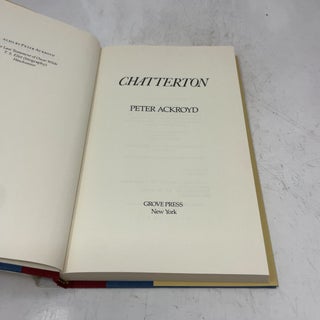 Chatterton: A Novel
