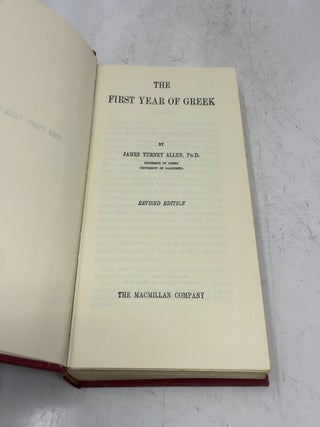 The First Year of Greek