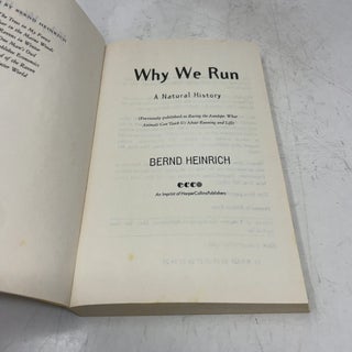 Why We Run: A Natural History