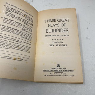Three Great Plays of Euripides