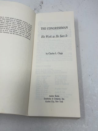 The Congressman - His Work as He Sees It