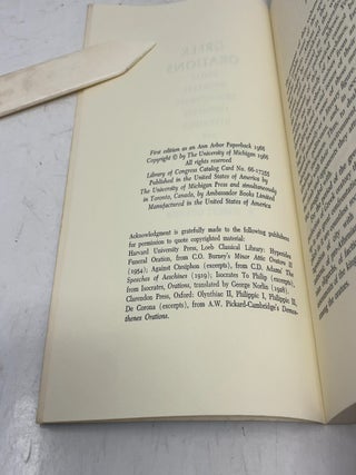 Greek Orations