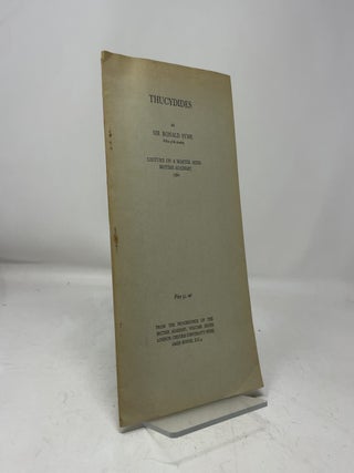 Item #464854 Thucydides. Sir Ronald Syme