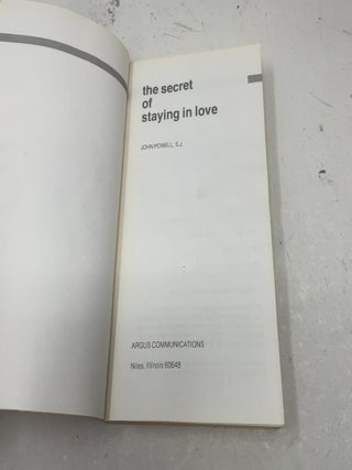 The Secret of Staying in Love