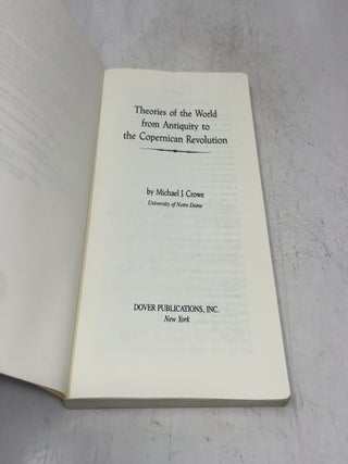Theories of the World from Antiquity to the Copernican Revolution
