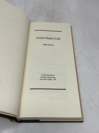 Ancient Mystery Cults (Carl Newell Jackson Lectures)