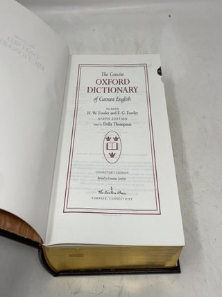The Concise Oxford Dictionary