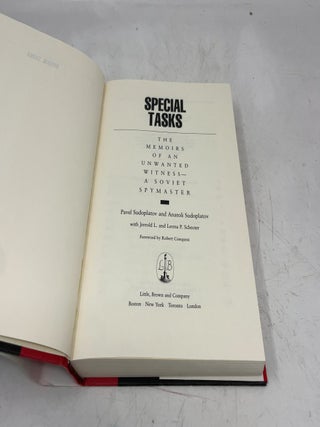 Special Tasks: The Memoirs of an Unwanted Witness - A Soviet Spymaster