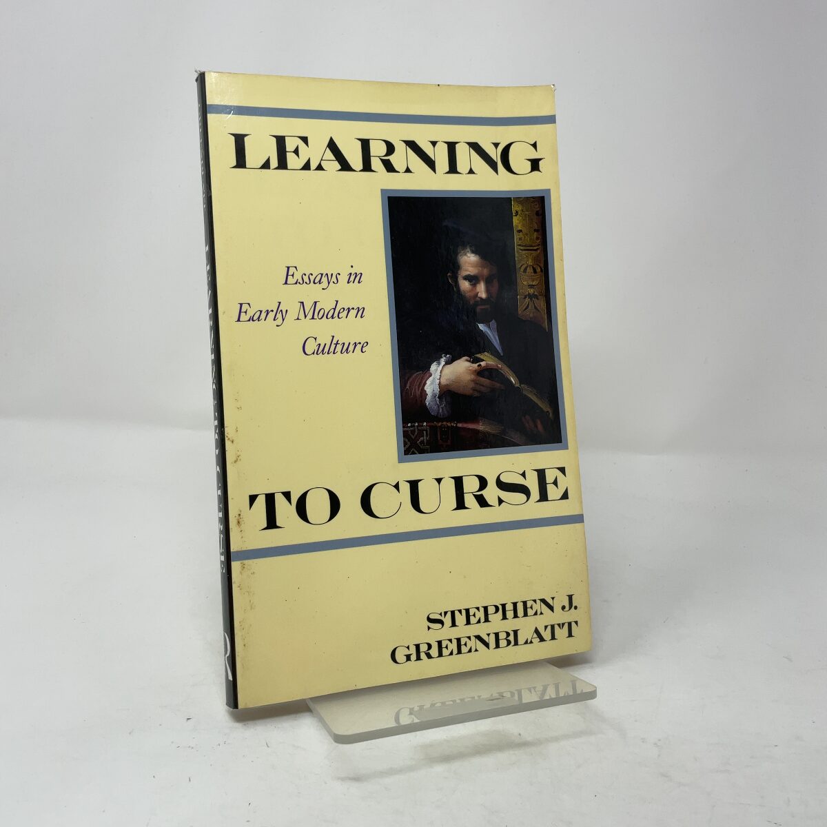Learning to Curse by Stephen Greenblatt PB First Thus Very Good 1992