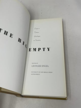 The Big Empty: Essays on Western Landscapes As Narrative
