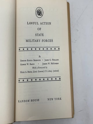 Lawful Action of State Military Forces