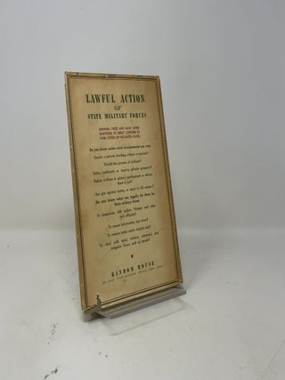 Lawful Action of State Military Forces