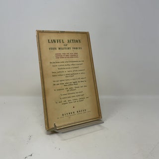 Lawful Action of State Military Forces
