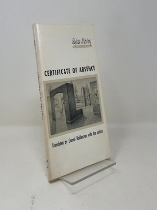 Item #517123 Certificate of Absence. Sylvia Molloy