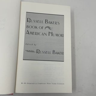 Russell Baker's Book of American Humor