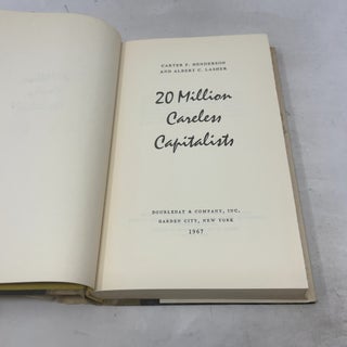 20 Million Careless Capitalists