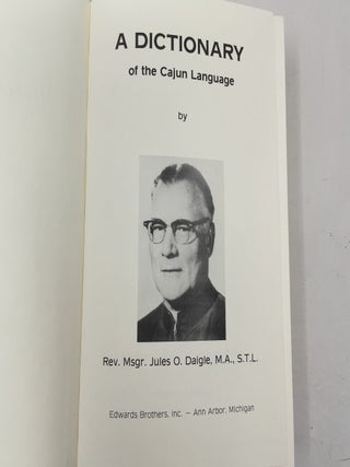 A Dictionary of the Cajun Language
