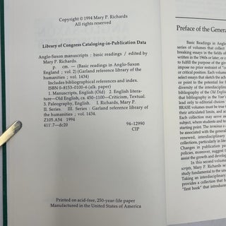 Anglo-Saxon Manuscripts (Basic Readings in Chaucer and His Time)