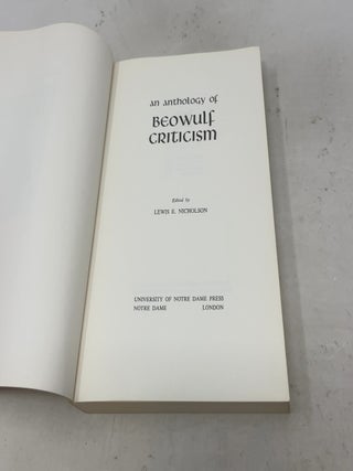 An Anthology of Beowulf Criticism