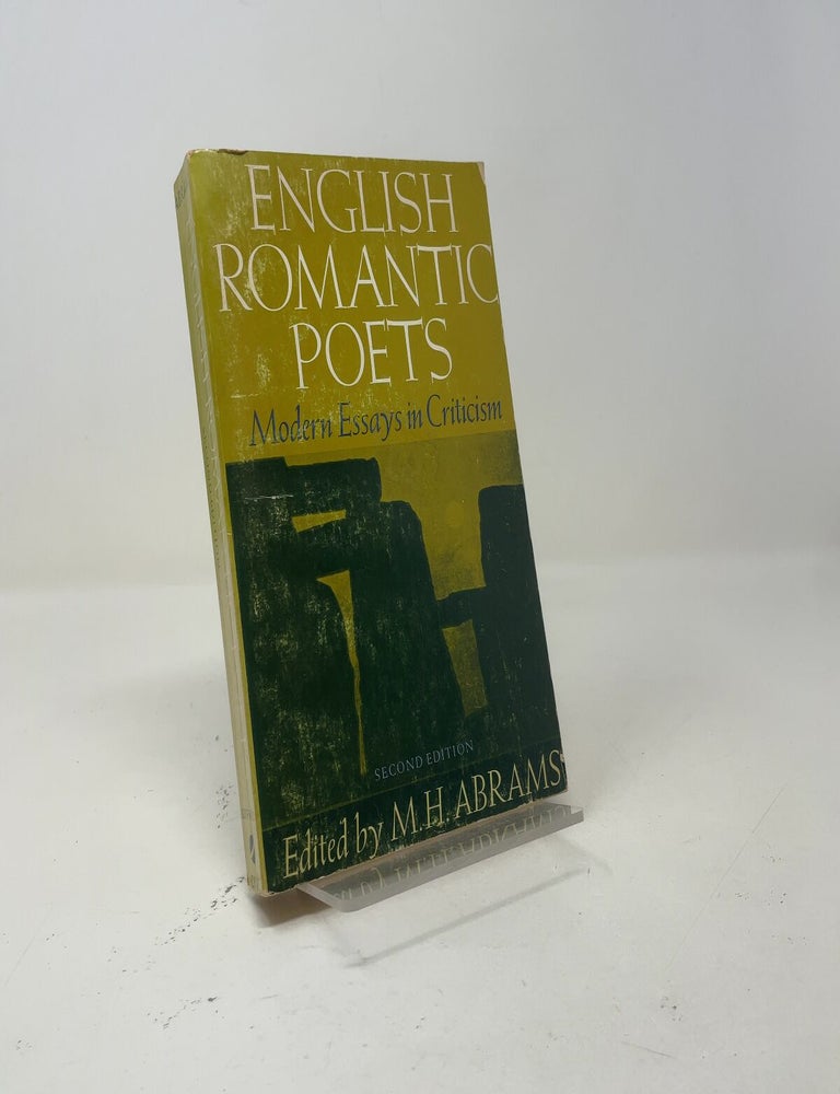 Item #543224 English Romantic Poets: Modern Essays in Criticism