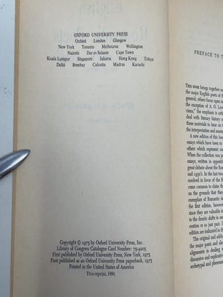 English Romantic Poets: Modern Essays in Criticism