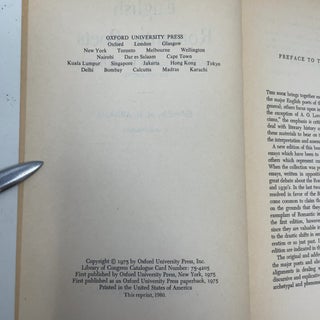 English Romantic Poets: Modern Essays in Criticism