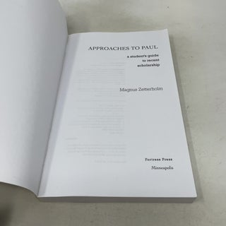 Approaches to Paul: A Student's Guide to Recent Scholarship