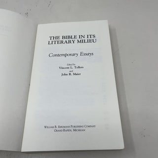 The Bible in its Literary Milieu: Contemporary Essays