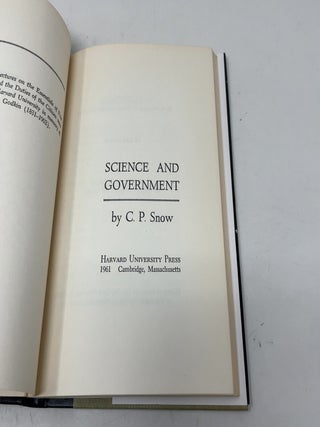 Science and Government