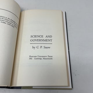 Science and Government