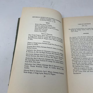 Quarterly Publication of the Historical Society of Southern California