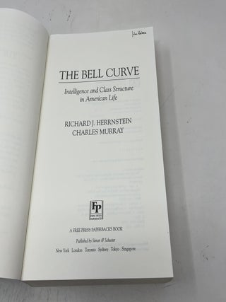 The Bell Curve: Intelligence and Class Structure in American Life (A Free Press Paperbacks Book)