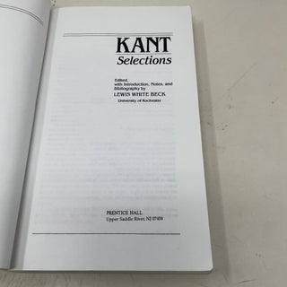 Kant Selections