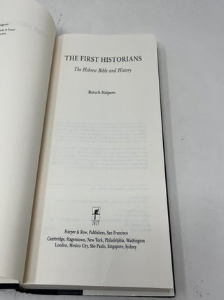 The First Historians: The Hebrew Bible and History