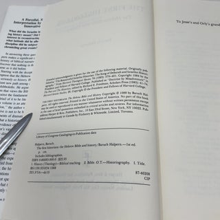 The First Historians: The Hebrew Bible and History