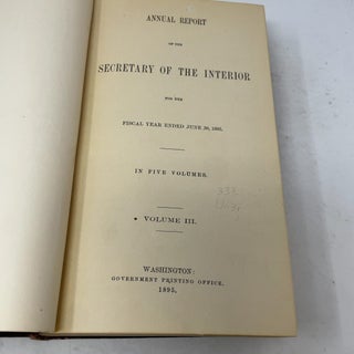 Annual Report of the Secretary of the Interior for the Fiscal Year Ended June 30, 1895