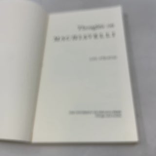 Thoughts on Machiavelli