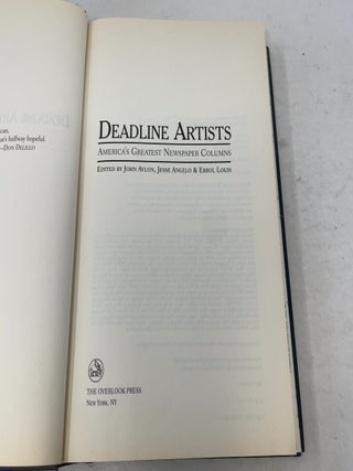 Deadline Artists: America's Greatest Newspaper Columns