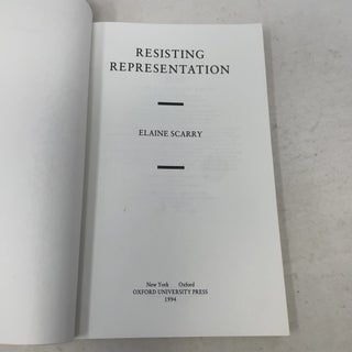 Resisting Representation
