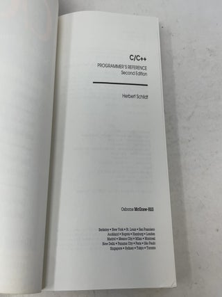 C/C++ Programmer's Reference